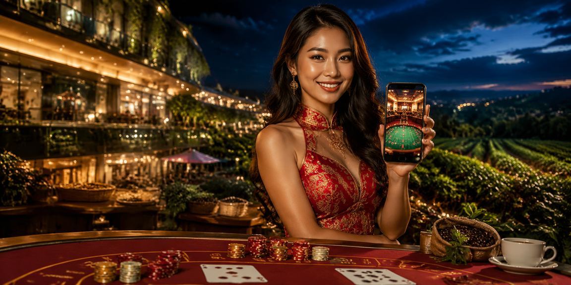 Người mẫu Việt Nam tại bãi biển Côn Đảo kiểm tra thông tin cashback bonus trên điện thoại